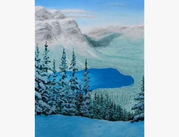 Snowy Mountain Lake 1